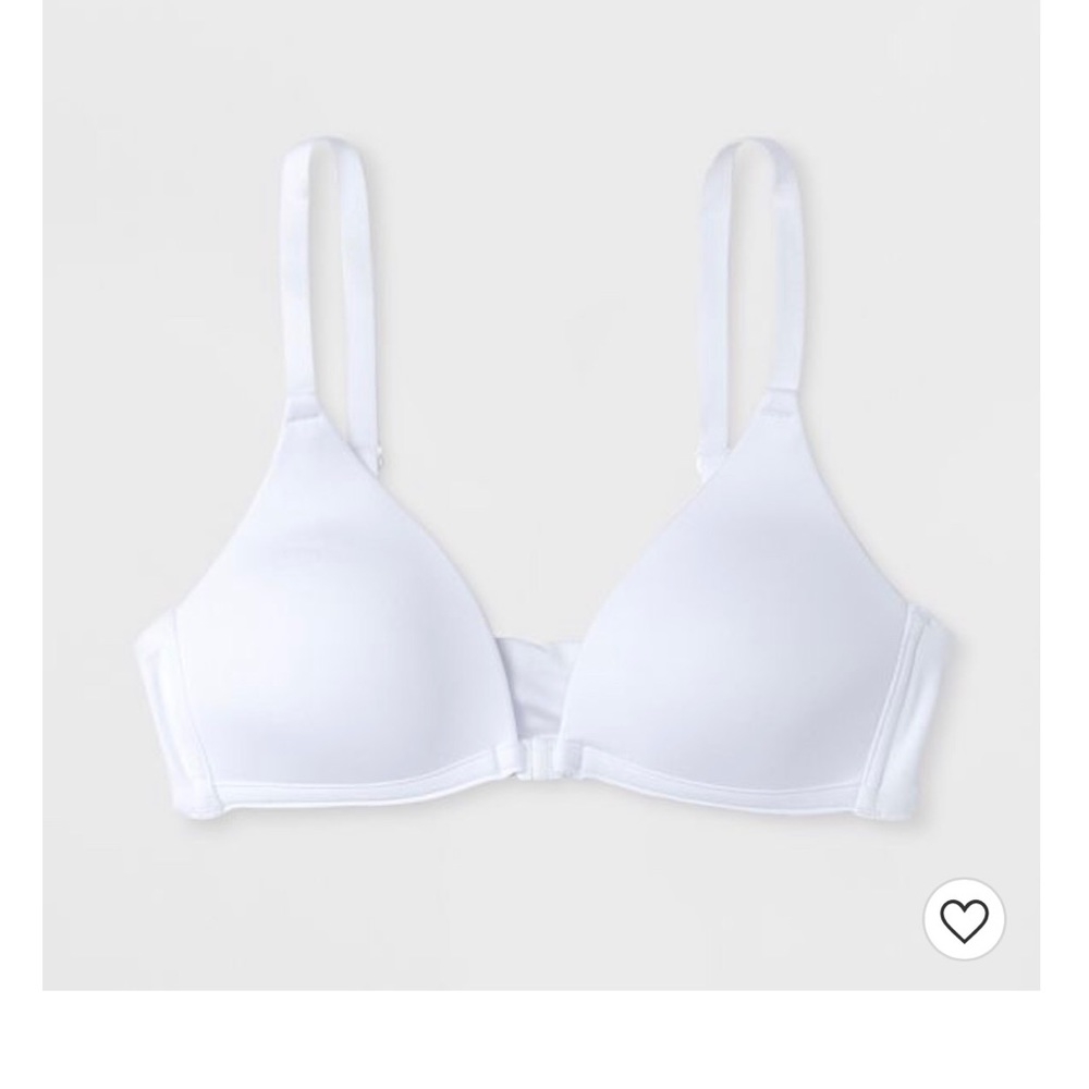 32 A front closure white bra
